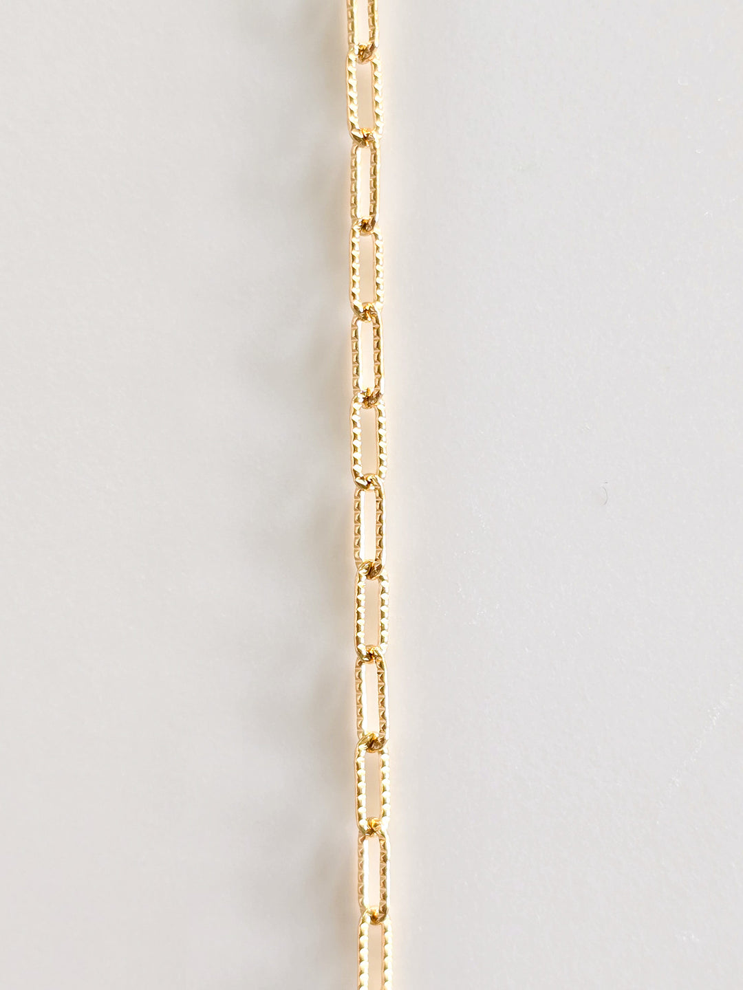 Textured Paperclip Gold Chain