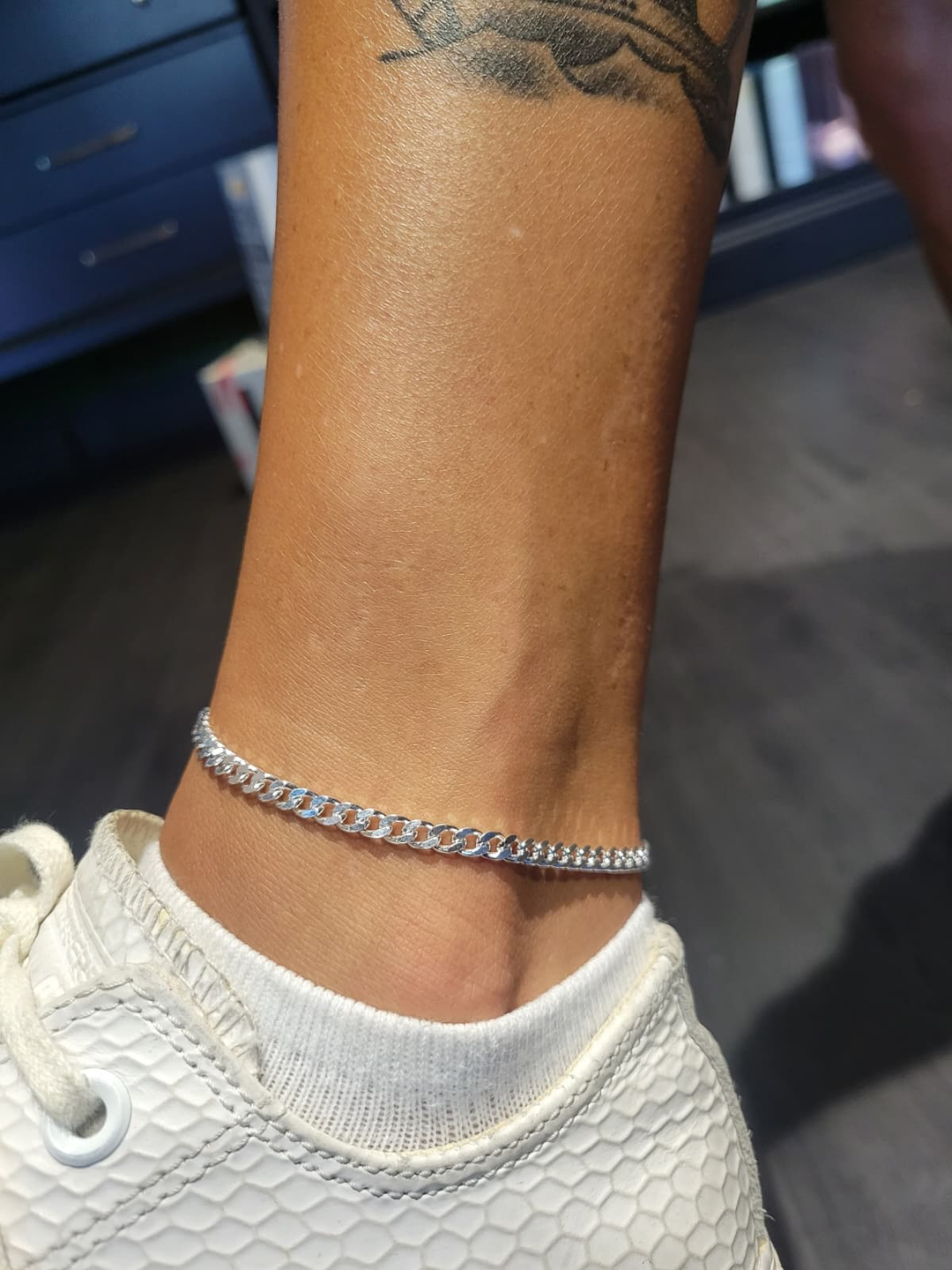 Silver anklet