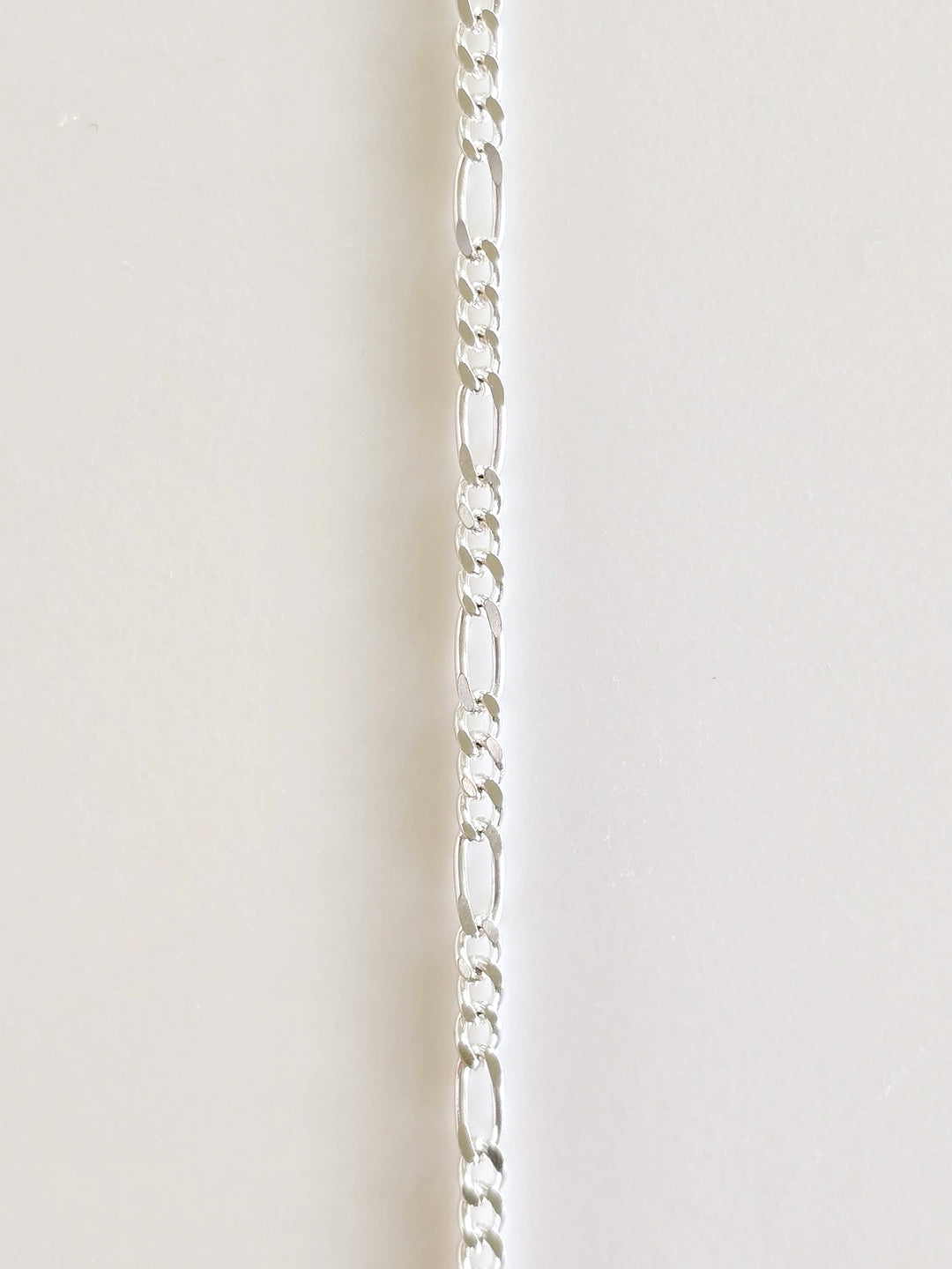Figaro Sterling Silver Chain