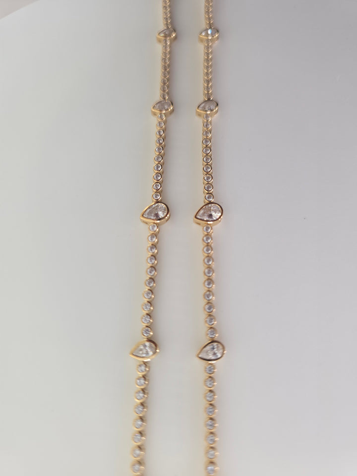 Pear Tennis Bracelet 