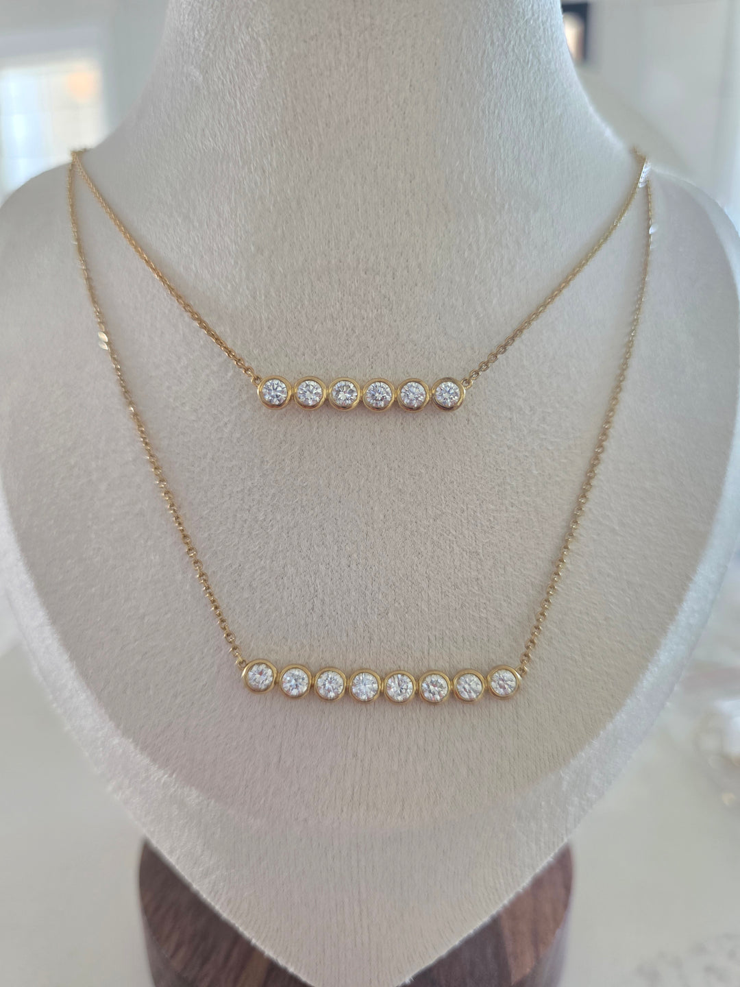 Double Layered Diamond Necklace
