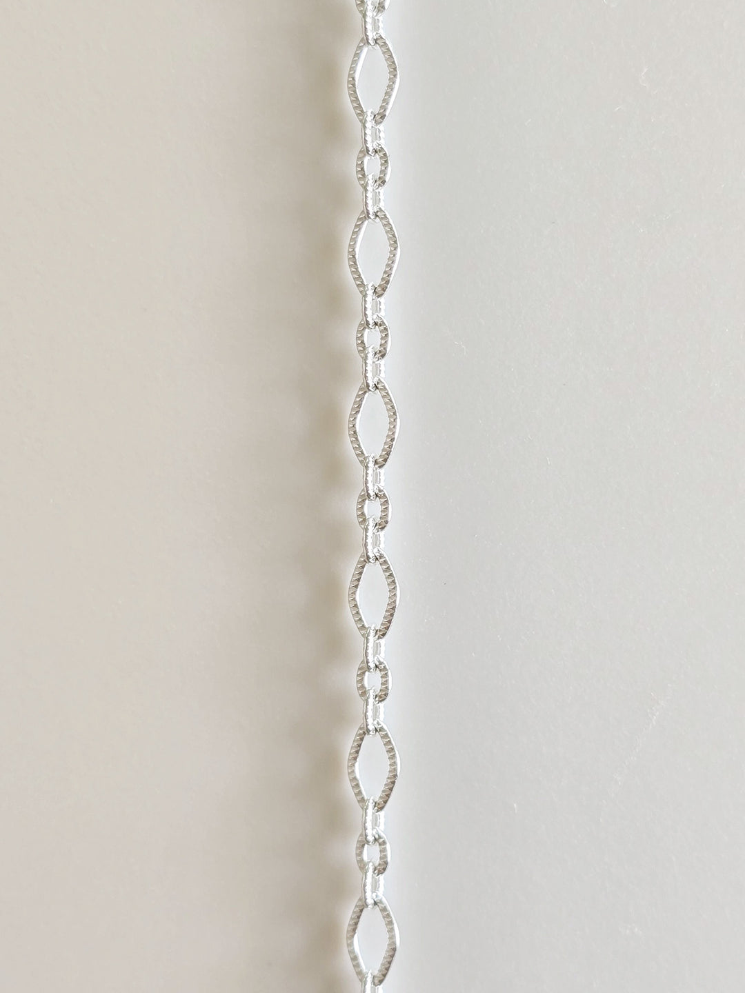 Sterling Silver Textured Figaro Chain
