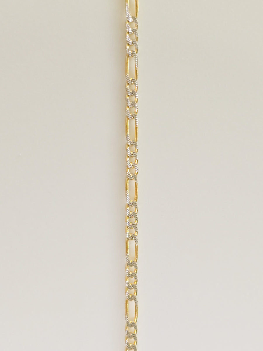 Two Tone Figaro Chain