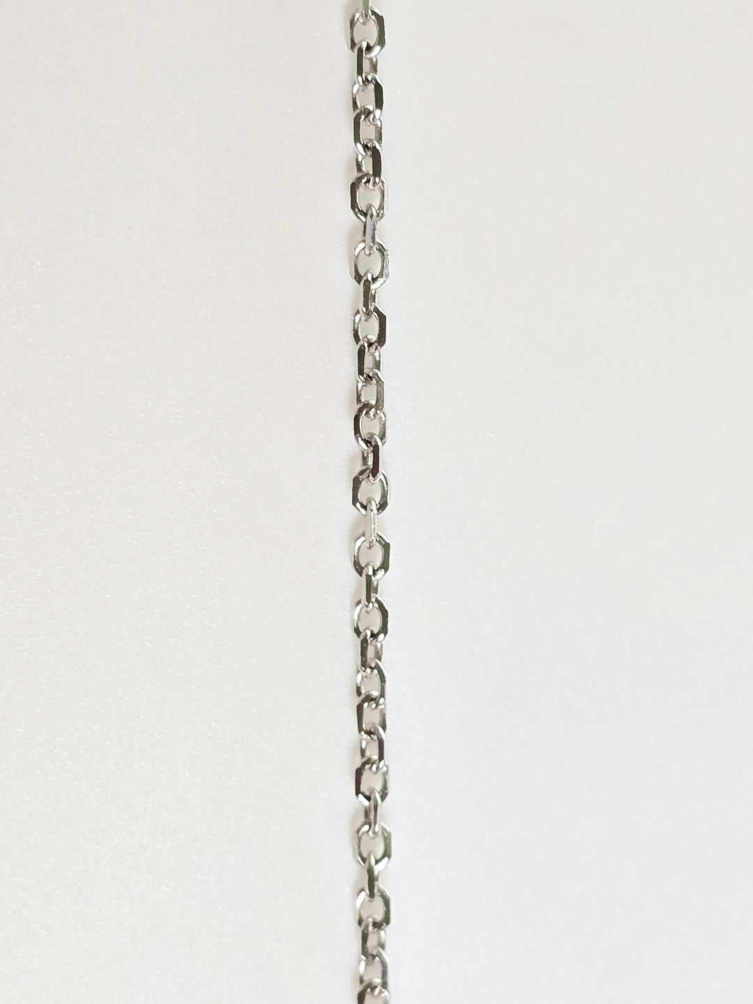 Double Cut White Gold Chain