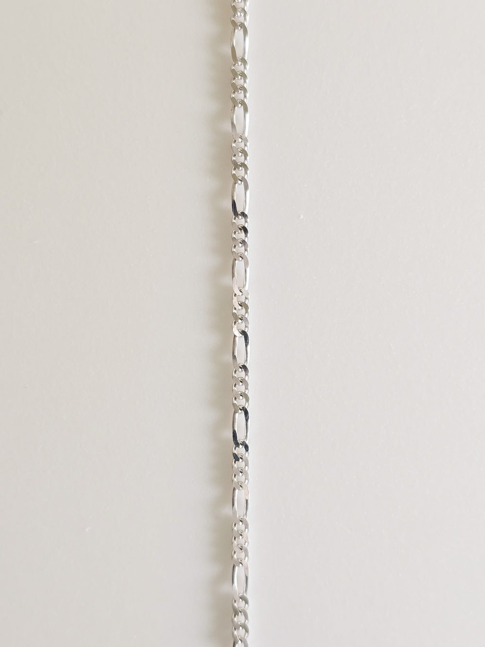 Figaro Sterling Silver Chain