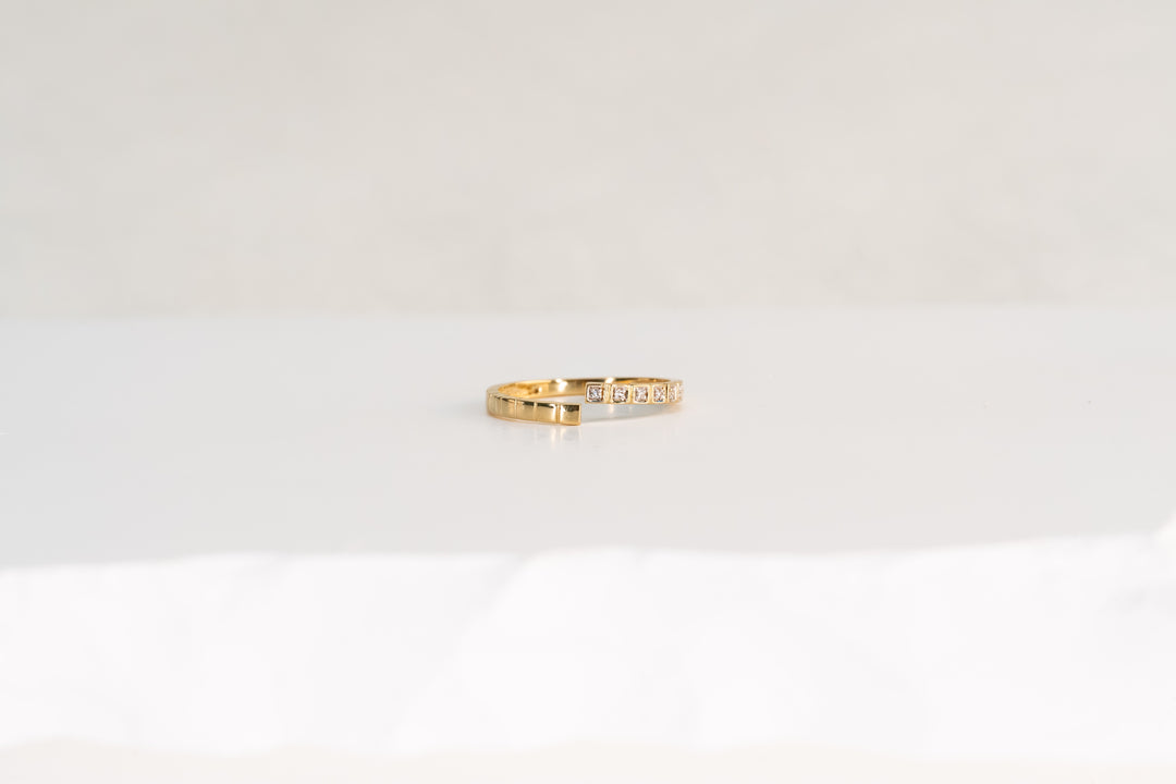 The Diamond Slash Ring