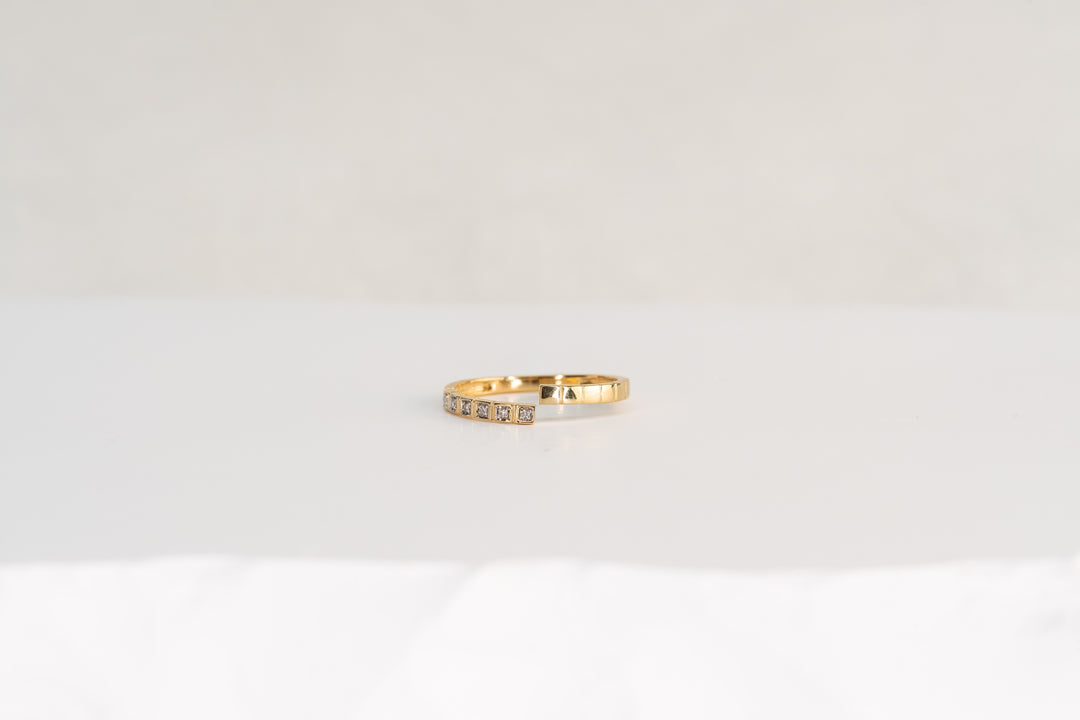 The Diamond Slash Ring