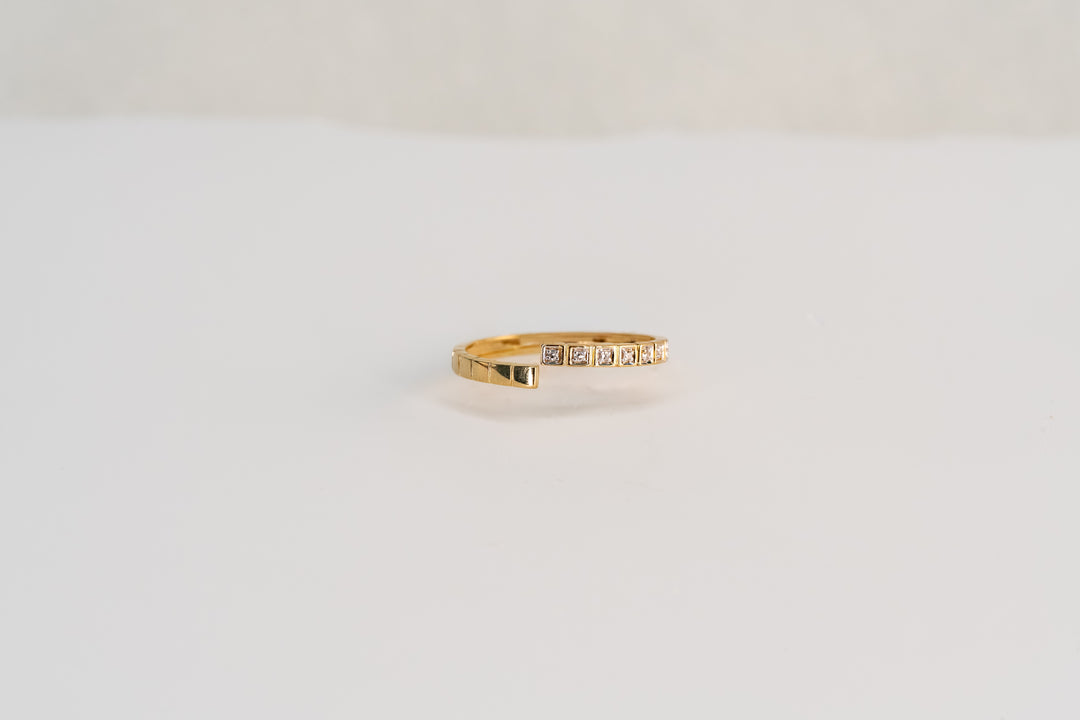 The Diamond Slash Ring