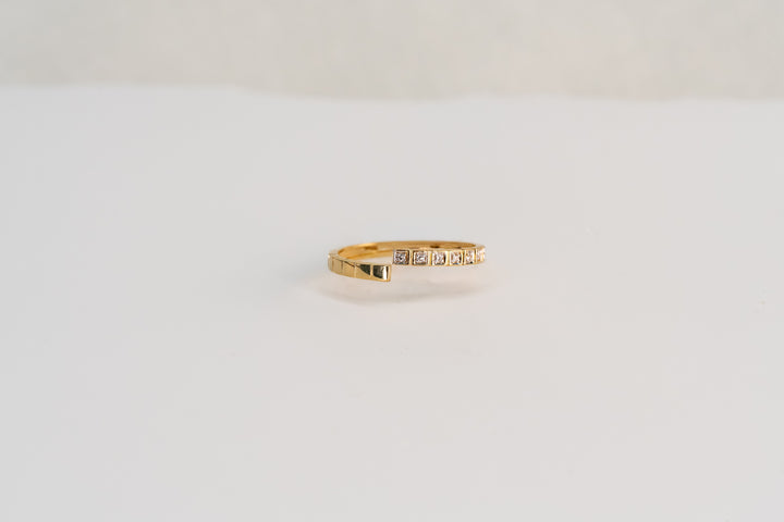 Diamond Slash Ring