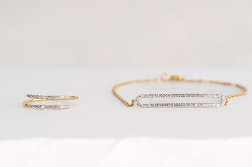 Diamond Frame Bracelet