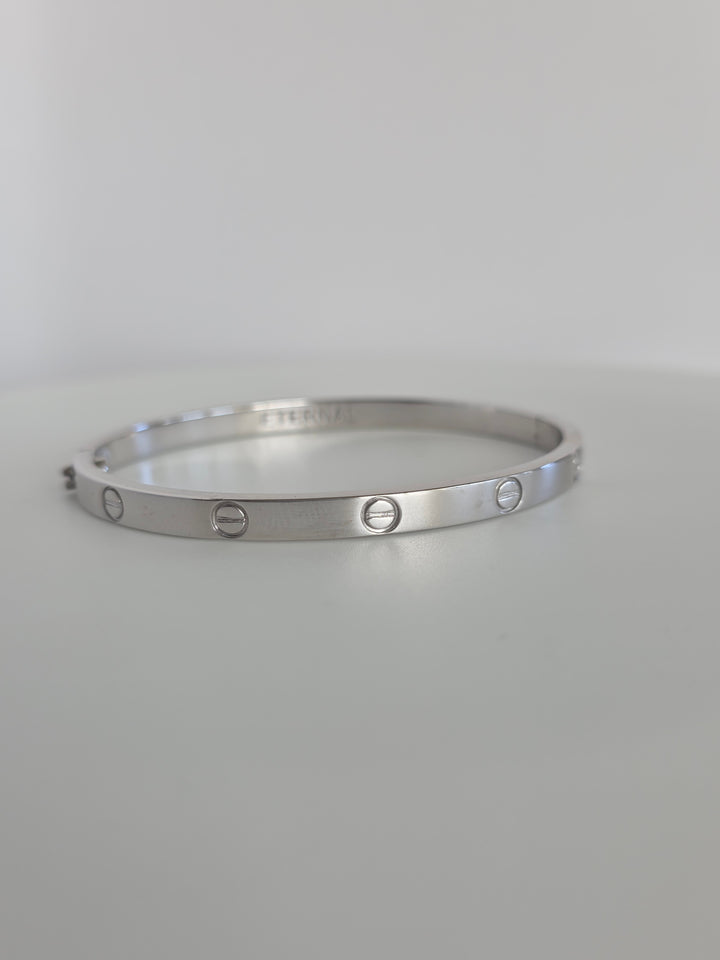 The Sterling Silver Anavi Bangle
