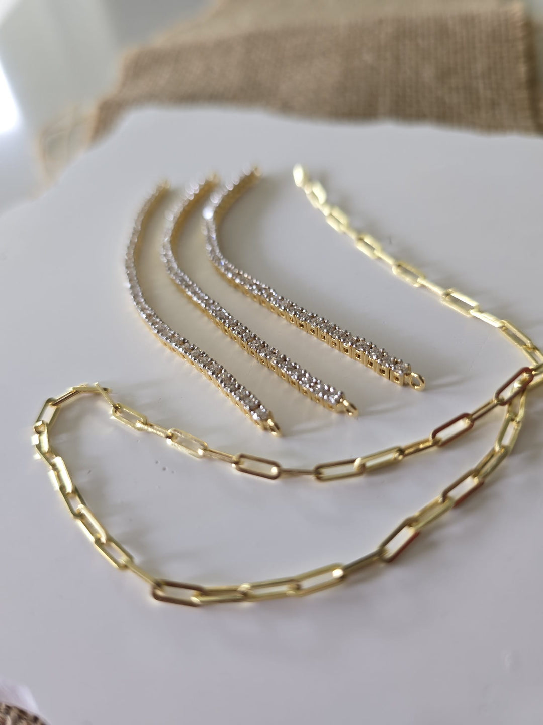 Diamond Tennis Bracelet Connector (Various Sizes)